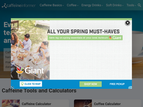 'caffeineinformer.com' screenshot