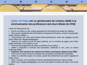'cahier-de-prepa.fr' screenshot