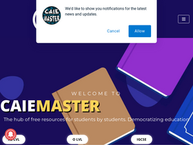 'caiemaster.com' screenshot