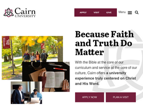 'cairn.edu' screenshot