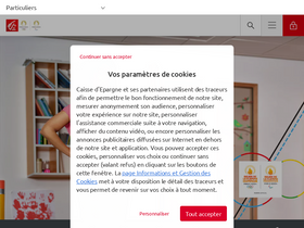 'caisse-epargne.fr' screenshot