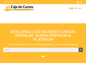 'cajadecursos.com' screenshot