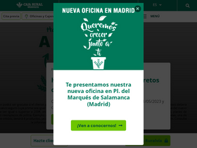 'cajaruralgranada.es' screenshot