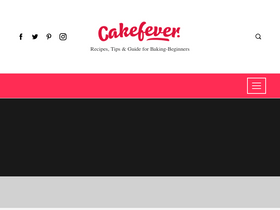 'cakefever.com' screenshot