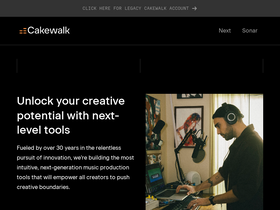 'cakewalk.com' screenshot