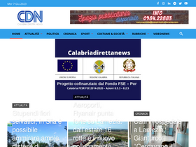 'calabriadirettanews.com' screenshot