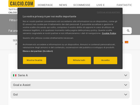 'calcio.com' screenshot