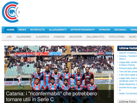 'calciocatania.com' screenshot