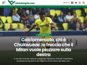 'calciodangolo.com' screenshot