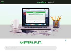'calculateconvert.com' screenshot