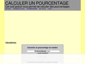 'calculerpourcentage.fr' screenshot