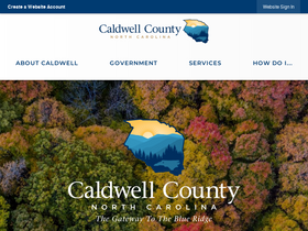 'caldwellcountync.org' screenshot