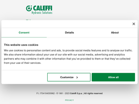 'caleffi.com' screenshot
