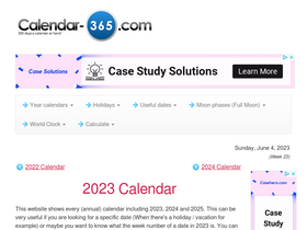 'calendar-365.com' screenshot