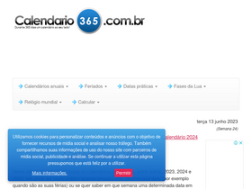 'calendario-365.com.br' screenshot