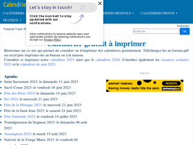 'calendriergratuit.fr' screenshot