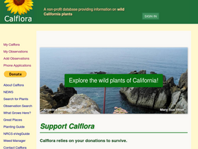 'calflora.org' screenshot