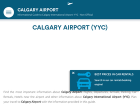'calgary-airport.com' screenshot