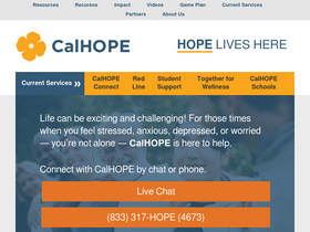 'calhope.org' screenshot