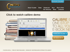 'calibre-ebook.com' screenshot