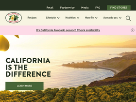 'californiaavocado.com' screenshot