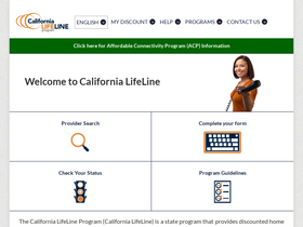 'californialifeline.com' screenshot