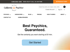 'californiapsychics.com' screenshot