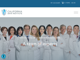 'californiaskininstitute.com' screenshot