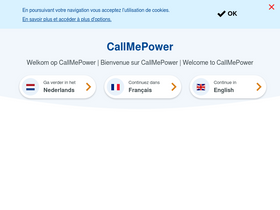 'callmepower.be' screenshot