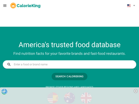 'calorieking.com' screenshot