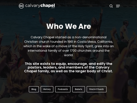 'calvarychapel.com' screenshot