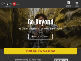 'calvin.edu' screenshot