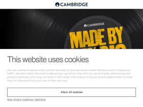 'cambridgeaudio.com' screenshot