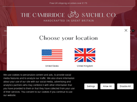 'cambridgesatchel.com' screenshot