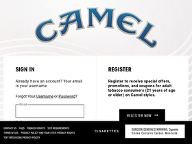 'camel.com' screenshot