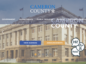 'cameroncountytx.gov' screenshot