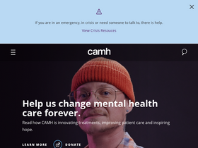'camh.ca' screenshot
