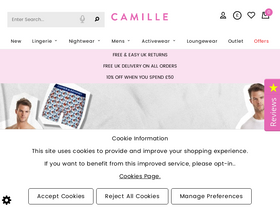 'camille.co.uk' screenshot