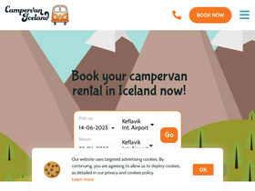 'campervaniceland.com' screenshot