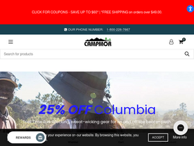 'campmor.com' screenshot
