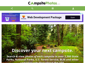'campsitephotos.com' screenshot
