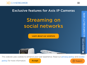 'camstreamer.com' screenshot