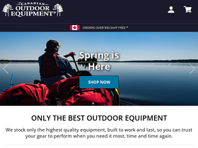 'canadianoutdoorequipment.com' screenshot