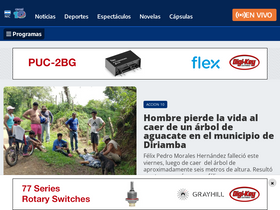 'canal10.com.ni' screenshot