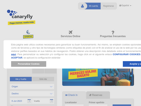 'canaryfly.es' screenshot