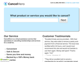 'cancelform.com' screenshot