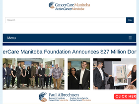 'cancercare.mb.ca' screenshot
