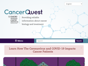 'cancerquest.org' screenshot
