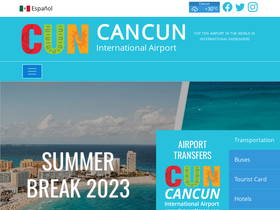'cancunairport.com' screenshot