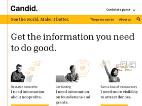 'candid.org' screenshot